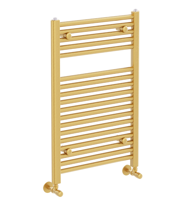 North Carolina 770x400mm Heated Towel Rail – Brushed Gold