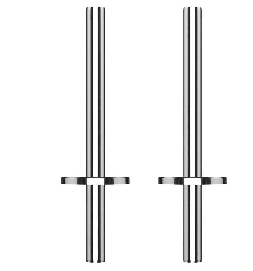 Pipe Connector and Collar Kit 200mm - Chrome N24