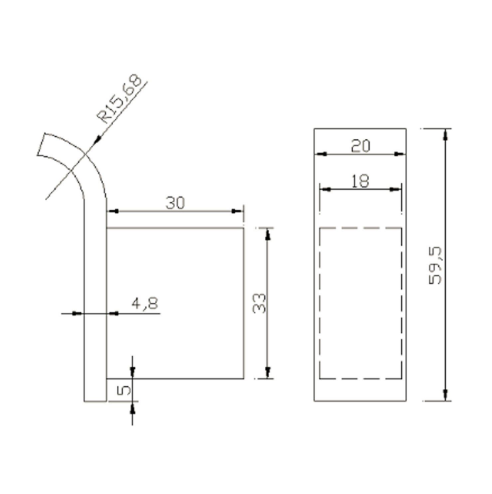 Ellie Robe Hook - Gunmetal N24