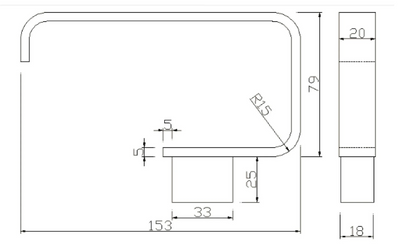 Ellie Toilet Roll Holder - Matt Black N24