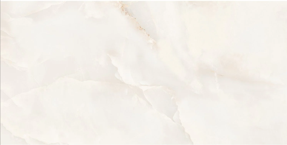 Melanie White Gloss Onyx Porcelain Tile - 1200x600mm N24AW