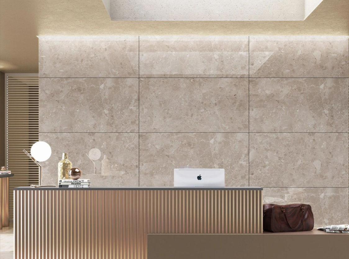 Brielle Sand 3d Super Matt Porcelain Tile - 1200x600mm N24AW