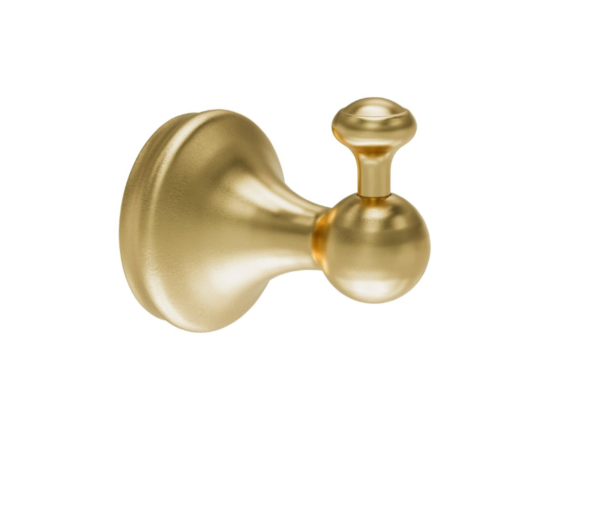 William Traditional Robe Hook - Brushed Gold