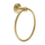 William Traditional Round Towel Ring - Brushed Gold