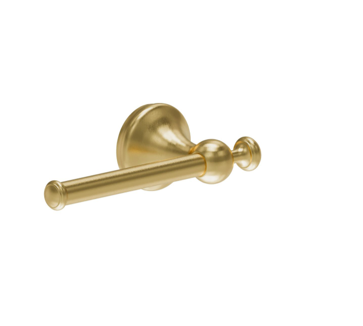 William Traditional Toilet Roll Holder - Brushed Gold