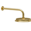 William Traditional Shower Head & Shower Arm - Brushed Gold N24