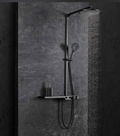 Bisbee Thermostatic Shower Pack - Dual Outlet - Gunmetal