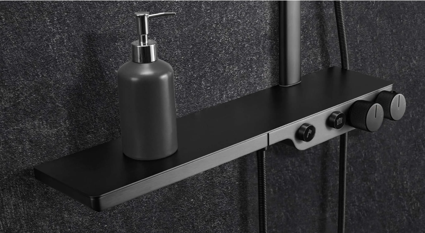 Bisbee Thermostatic Shower Pack - Dual Outlet - Gunmetal