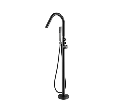 Bisbee Freestanding Bath Shower Mixer Tap - Gunmetal