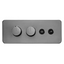 Bisbee Dual Outlet Concealed Shower Valve - Gunmetal