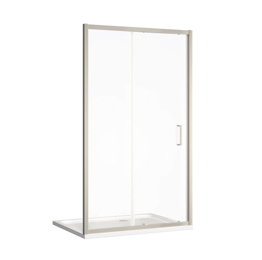 Murphy 1200mm Sliding Shower Door - Brushed Nickel N24