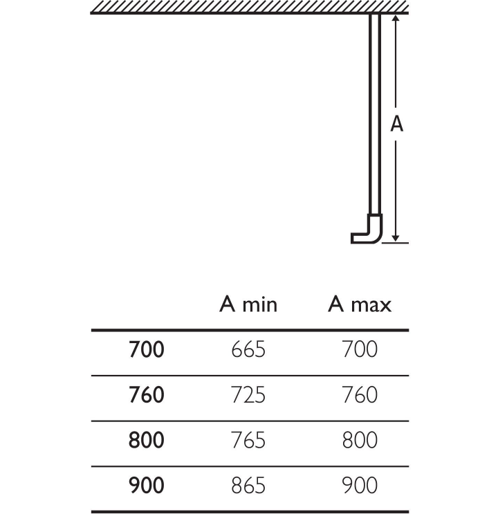 Murphy Shower Side Panel - 900mm  Brushed Nickel N24