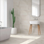 Rocheport Ivory Porcelain Stone Effect Tile - 300x600mm N24AW