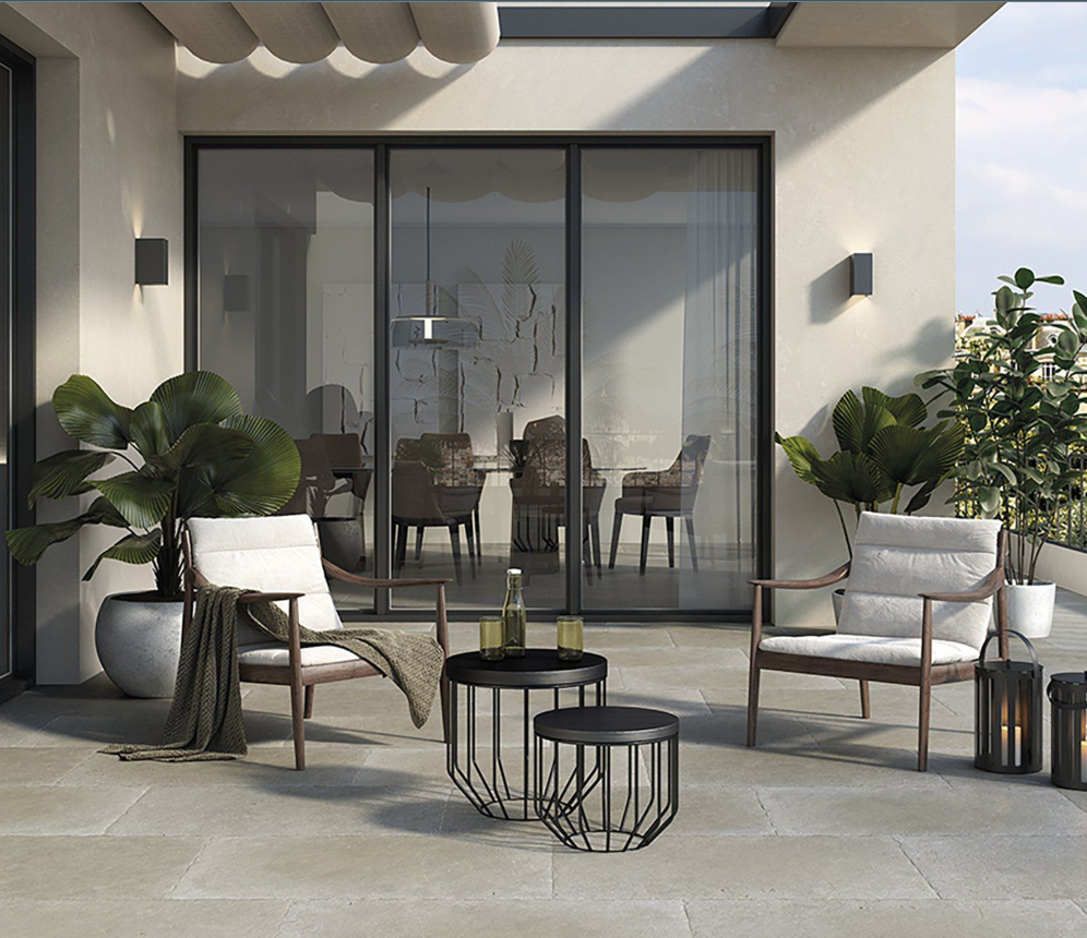 Fia Grey Matt Outdoor Porcelain Tile 905x605mm N24AW