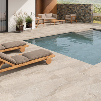 Fae Sand Matt Outdoor Porcelain Tile 650x450mm N24AW