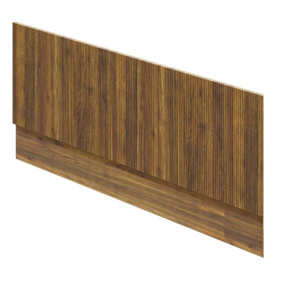 Jack Ribbed Front Bath Panel Walnut N24