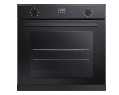 PRIMA+ BUILT-IN SINGLE ELECTRIC FAN OVEN IN BLACK PRSO114