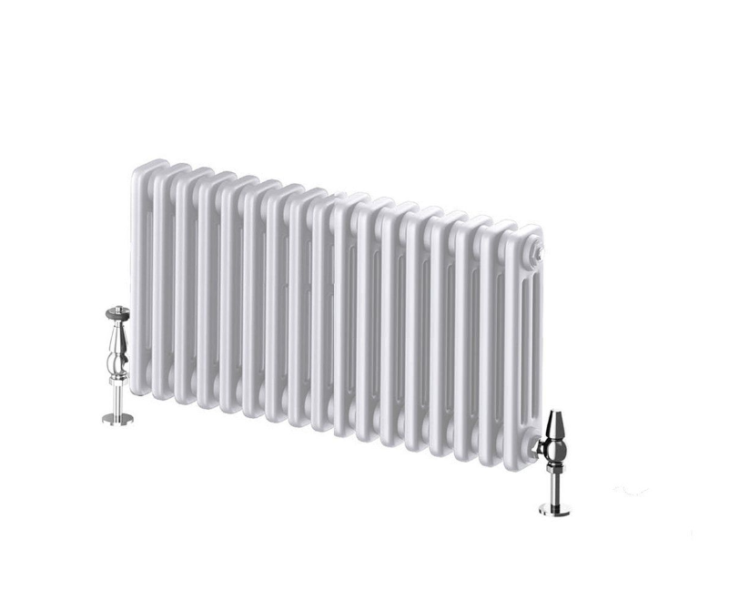 Nevada White Triple Horizontal Column Radiator - 400mm