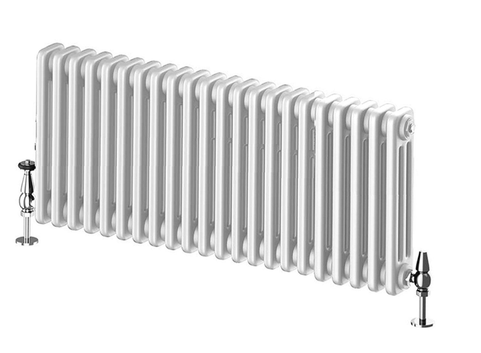 Nevada White Triple Horizontal Column Radiator - 400mm