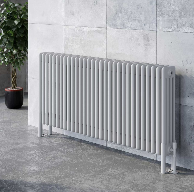 Nevada Quadruple Horizontal Column Radiator -600x1370mm - White