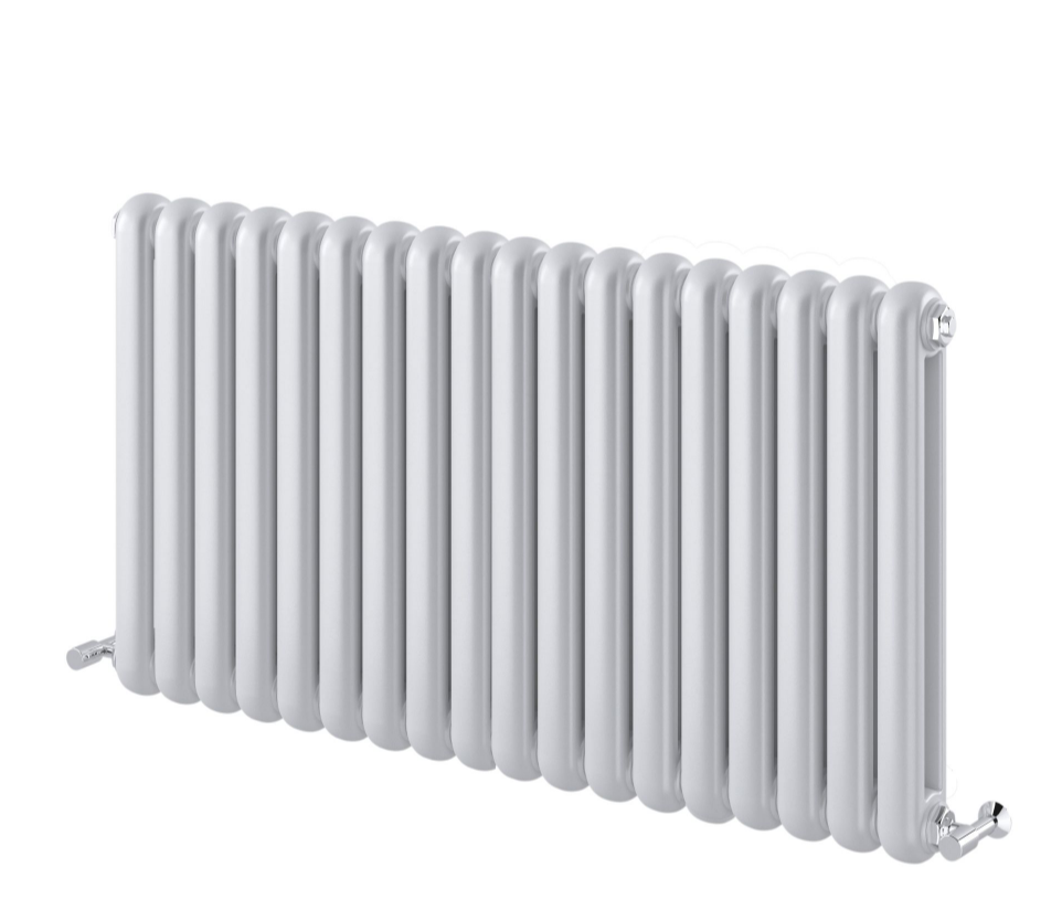 Wyoming White Horizontal Column Radiator - 600x1100mm