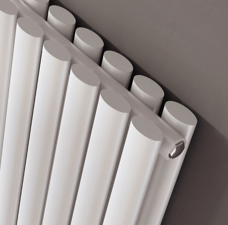 Minnesota White Double Horizontal Radiator - 600x1360mm