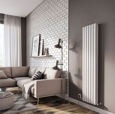 Minnesota White Double Vertical Radiator - 1500x350mm