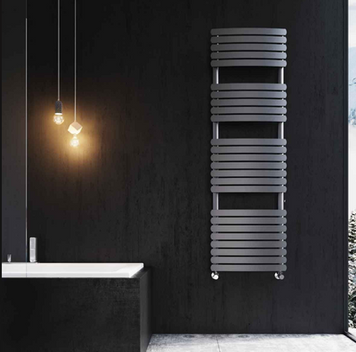 Oklahoma 1600 x 500mm Heated Towel Rail - Anthracite Grey