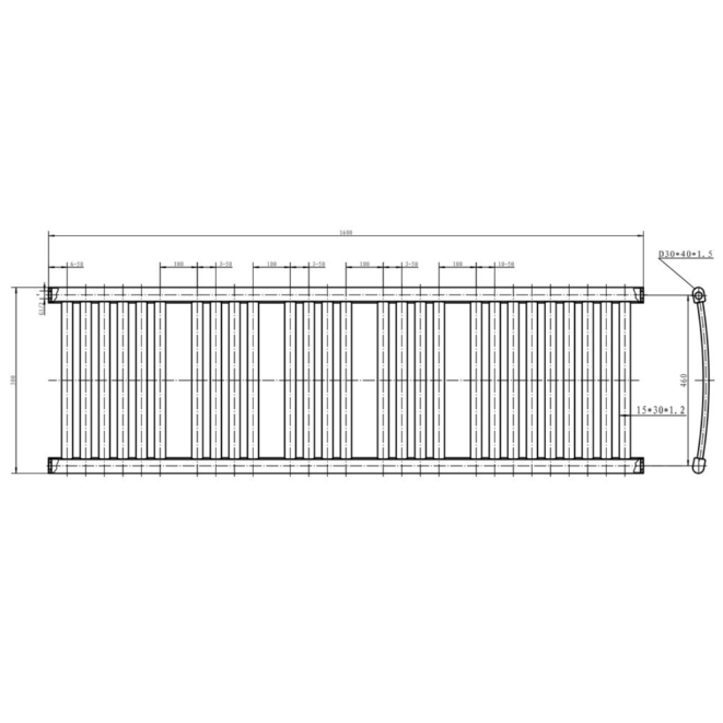 Missouri 1600 x 500mm Heated Towel Rail – Chrome