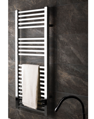 West Virginia 1200 x 490mm Heated Towel Radiator - Chrome