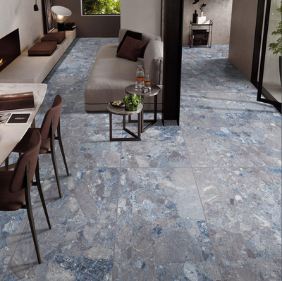 Cora Blue Gloss Porcelain Tile - 600x1200mm- N23