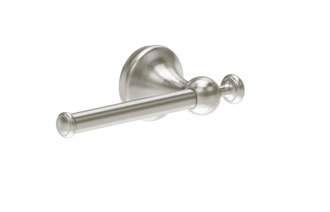 William Traditional Toilet Roll Holder - Brushed Nickel