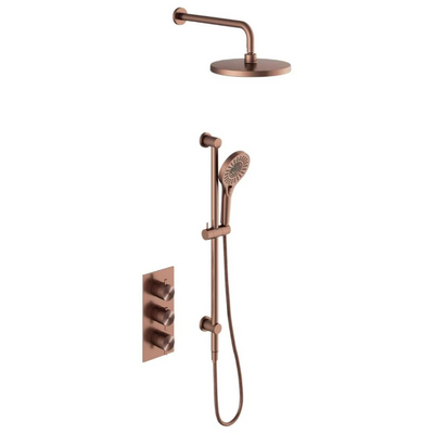 Chelsea Concealed Valve Shower Pack - Satin Bronze