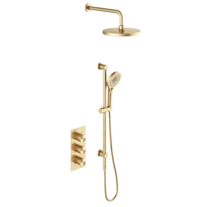 Chelsea Concealed Valve Shower Pack - Champagne Gold