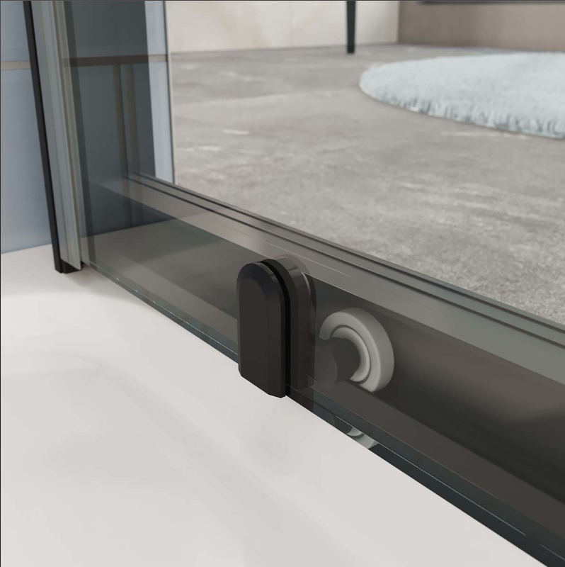 Murphy Black 1500mm Sliding Shower Door