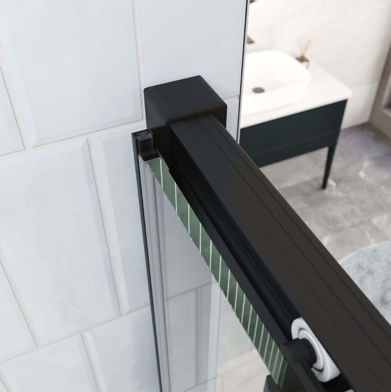 Murphy Black 1000mm Sliding Shower Door