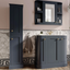 Louise Tall Bathroom Storage Unit in Midnight Grey