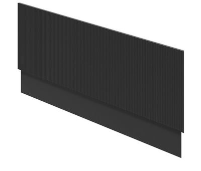 Eagle Ribbed Front Bath Panel - Matt Black N24