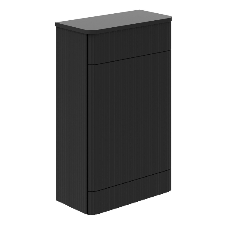 Eagle Ribbed WC Unit in Matt Black N23