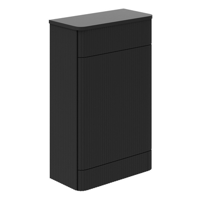 Eagle Ribbed WC Unit in Matt Black N23