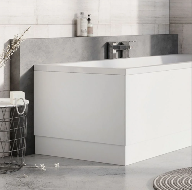 Matt White End Bath Panel - 700mm-750mm-800mm