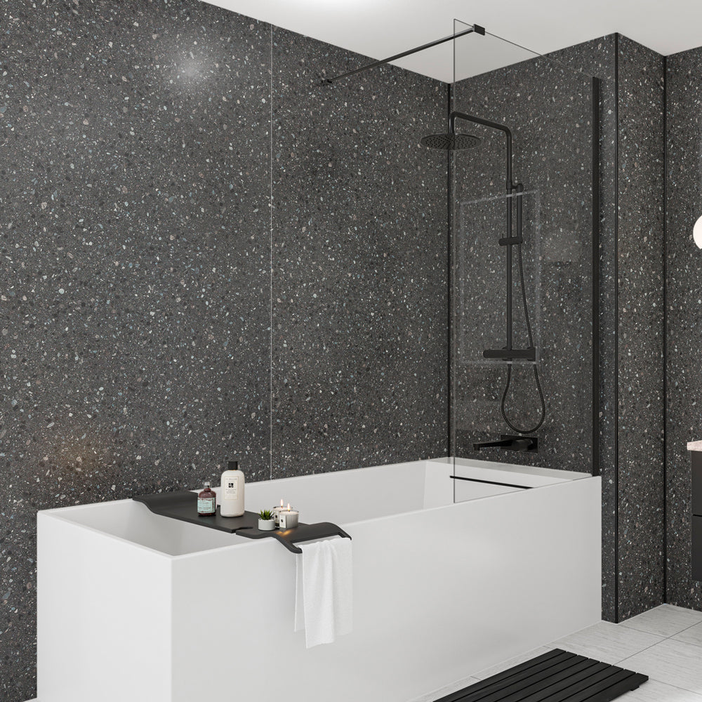 Terrazzo Noir Wetwall Mermaid Plywood Bathroom Wall Boards - Timeless Trade