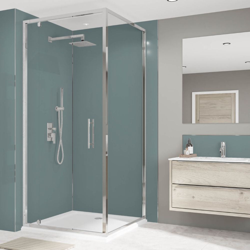 Wetwall Alloy Neptune Blue Shower Panel