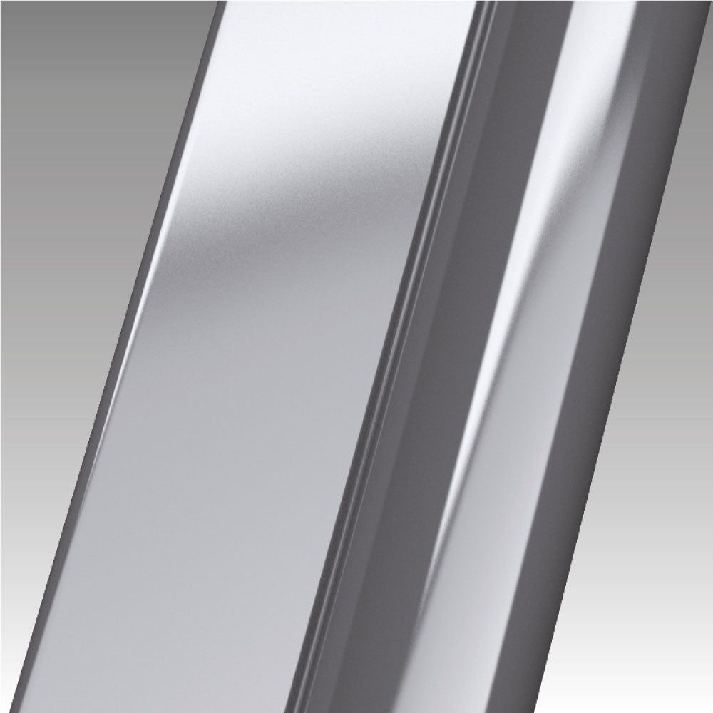 Novellini Side Fixed Panel in Inox For Shower Door N180 G+F