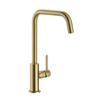 Abode Althia Single Lever Kitchen Sink Mixer Tap - Brushed Brass