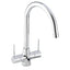 Abode Connekt 1.0 Bowl Inset Kitchen Sink with Nexa Sink Tap 860mm L x 500mm W - Stainless Steel