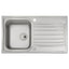 Abode Connekt 1.0 Bowl Inset Kitchen Sink with Specto Sink Tap 860mm L x 500mm W - Stainless Steel