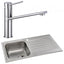 Abode Connekt 1.0 Bowl Inset Kitchen Sink with Specto Sink Tap 860mm L x 500mm W - Stainless Steel