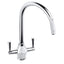 Abode Connekt 1.5 Bowl Inset Kitchen Sink with Astral Sink Tap 1000mm L x 500mm W - Stainless Steel