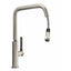 Abode Hex Single Lever Pull Out Kitchen Sink Mixer Tap - Brushed Nickel